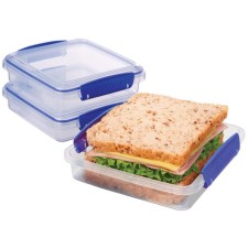 Set of containers for sandwiches, 450 ml, 3 items