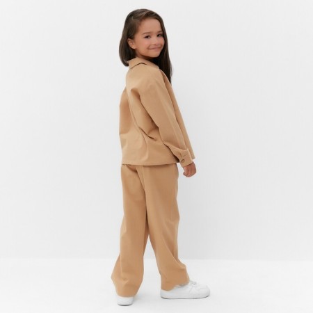 Костюм (рубашка и брюки) детский KAFTAN "Лен", размер 28 (86-92см) бежевый-2