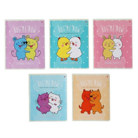 Notebook of 48 sheets in the cage "hugs", cover coated cardboard, selective UV-keys, congruff, mix