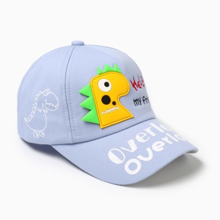 Children's cap "Dino" minku Blue color, rr 52-54