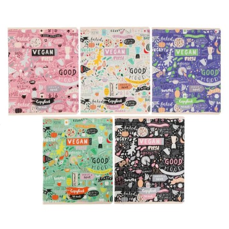 Notebook of 48 sheets in the Vegan cage, covered cartoon, matte lamination, offset unit, mix