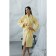 Frequency bathrobe, size 50, yellow color