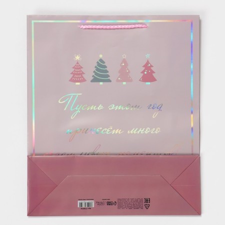 Holographic vertical package “Moments”, 26 x 32 x 9 cm, New Year-7