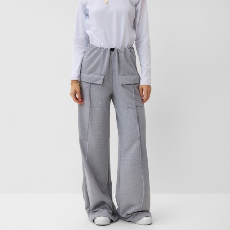Women's pants cargo minku: casual collection color gray, river 44