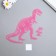 Phosphorus sticker "dinosaur" with adhesive pads set 29.5x25 cm