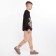 Kit for children (sweatshirt, trousers), black/beige color, height 146 cm