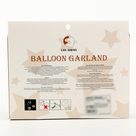Set for creating compositions from balloons, set of 52 pcs., White, bronze-2