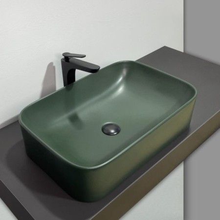 Comforty 78575MDG-60 liner, rectangular, dark green matte color-2