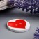 Button decorative tree "heart" 2.5x2.5 cm