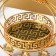 Bohemia stands for desserts, 26 × 17 × 27 cm, gold color