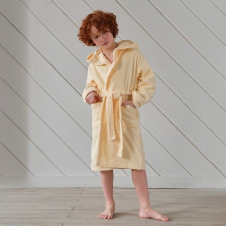 Terry robe of children's "Rock" rr 32 (110-116 cm), beige-1