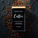 Bank for bulk products (coffee) "Sains", 18 × 10 cm, black color