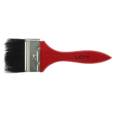 Brush flat scrap, mixed bristles, wooden handle, 2.5 ", 63 mm-3