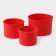 Forms for baking the cakes of the valve "Easter cakes", 3 pcs: 15.5/13/10 cm, red color red