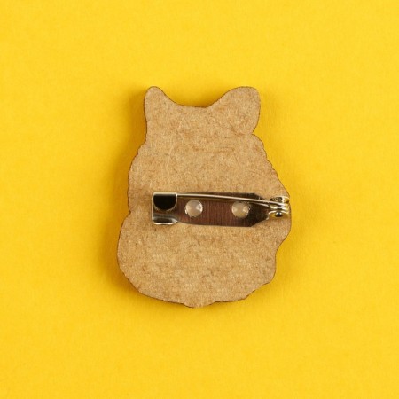 Wooden icon "Hamster", a series of memes, 2.6 x 3.3 cm-2