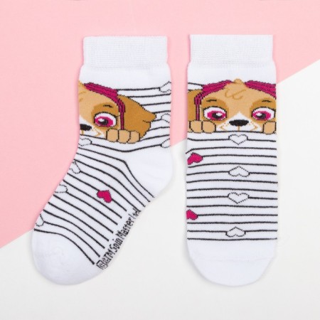 Puppy patrol. Sky Patrol socks, white/black, 16-18 cm-1