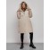 Coat insulated winter female, size 44, beige color