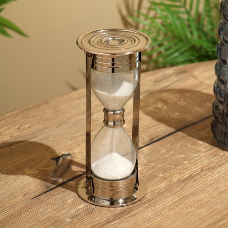 Sanding clock 19x8.5 cm, brass-1