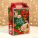New Year. Gift box New Year's emerald vintage 18.5 x 10 x 30.5 cm.