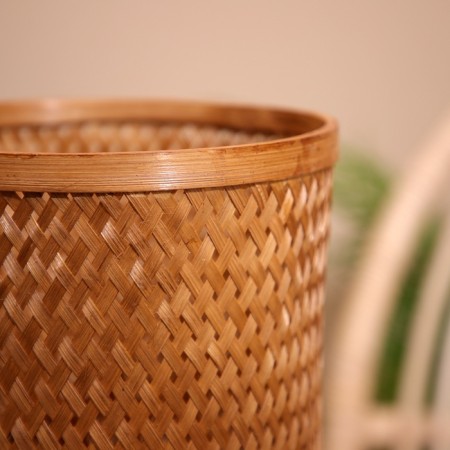 Wicker basket, from bamboo 20x20x25 cm-6