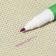 Bilateral fabric marker, 16 cm, self -perishable, ink deleter, purple/white color