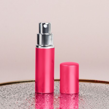 Perfume bottle, with a spray, 10 ml, pink color-3