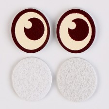 Eyes, set of 50 pcs., Size 1 pc. - 1.6 × 1.2 cm