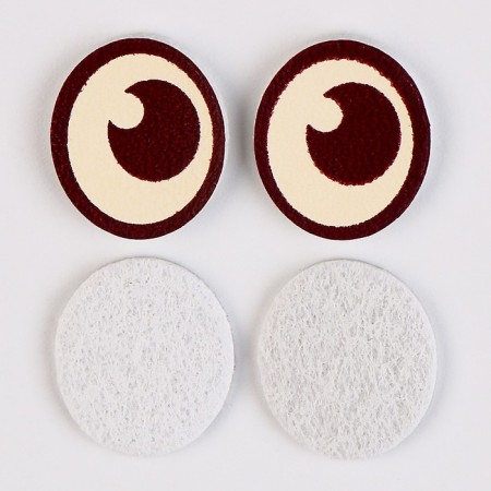 Eyes, set of 50 pcs., Size 1 pc. - 1.6 × 1.2 cm