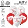 Shar Latex 12 "Congratulations", for it, a set of 50pcs.