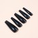 Patching nails, 24 pcs, ballerina shape, black color