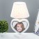 Board Lamp "Portrait" E27 40W white 23x23x42 cm Risalux