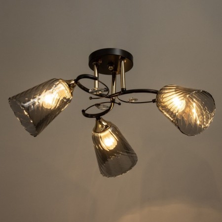 Roni chandelier 3he27 40w Black 58x58x23cm Bayerlux-2