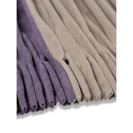 Set of curtains "Canvas", size 200x270 cm, 2 pcs, color purple beige-2