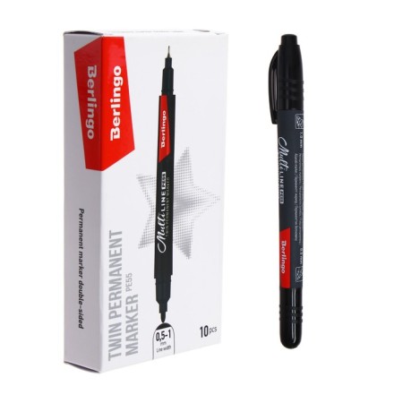 MARKER PERMANENT DIAROMENT 1.0 mm/0.5 mm, berlingo, black-1