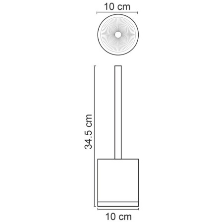 Mindel K-8827 toilet brush, white-1