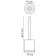 Mindel K-8827 toilet brush, white