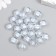 Plastic beads "Ball ribbed - inner color of blue" set of 20 g 1.2x1.1 cm