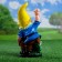 Garden figure "Dwarf with apples" Small 10x15x29cm
