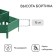 Galled flowerbed, 2 tiers, d = 60–100 cm, h = 30 cm, green, Greengo