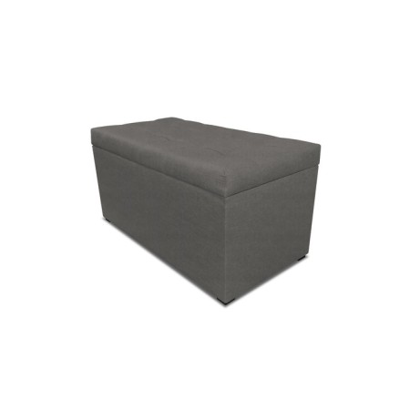 Puff with a lid and weighting, 800 × 400 × 420 mm, bingo velor, stone color-1