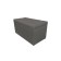 Puff with a lid and weighting, 800 × 400 × 420 mm, bingo velor, stone color