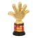 The award figure "1st place", five, cup, plastic, gold, 6.5 x 10.5 x 4 cm.