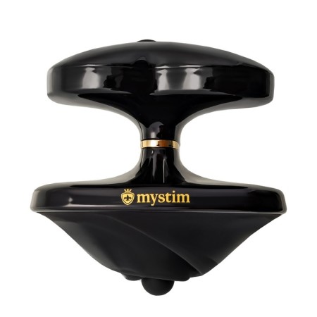 Vibrator Mystim Heart os Desire with electrical stimulation, 6.7 cm, silicone, black color-1