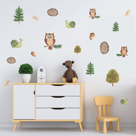 Interior color sticker "Filin in the forest" 50x70 cm-5
