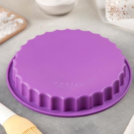 Baking shape of the share "Circle. Bend ", silicone, d = 22.5 cm, color mix-5
