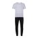 Homemade kit (T -shirt/pants), white/black color, size 56