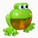 The bath toy "Frog", bubbles, on suction cup