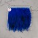 Braid with feathers of a rooster, 10-15 cm, 5 ± 0.5 m, blue color