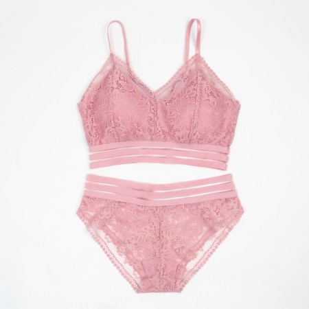 Female set (top, panties) dark pink color, size 42-44