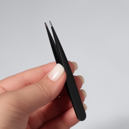 Pinzet pointed, 9 cm, black color-5